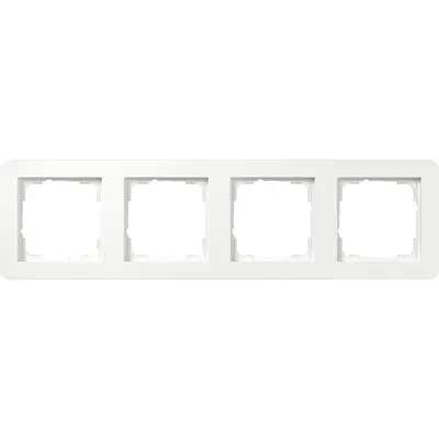 Gira afdekraam 4-voudig E1 wit glans (0214150)
