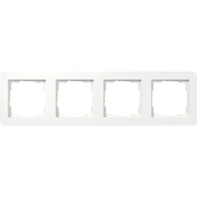 Gira afdekraam 4-voudig E1 wit mat (0214151)