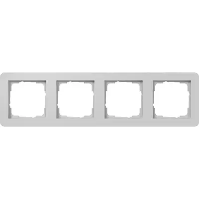 Gira afdekraam 4-voudig E1 grijs mat (0214154)