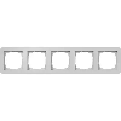 Gira afdekraam 5-voudig E1 grijs mat (0215154)