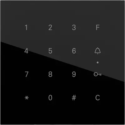 Gira System 106 Keyless In Codeklavier glas zwart (5550000)
