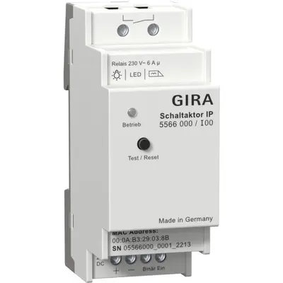 Gira schakelactor IP deurcommunicatie DIN-rail (5566000)