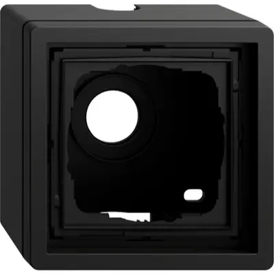Gira opbouwbak F100 1-voudig zwart mat (0061174)