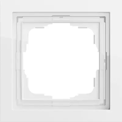 Gira afdekraam 1-voudig F200 wit glans (021170)