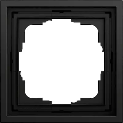 Gira afdekraam 1-voudig F300 zwart mat (021184)
