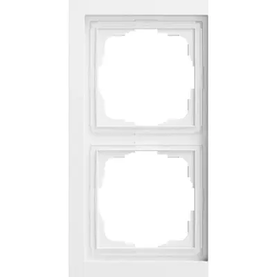 Gira afdekraam 2-voudig F200 vlak wit mat (0212725)