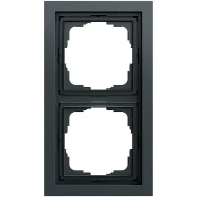 Gira afdekraam 2-voudig F200 antraciet mat (021273)