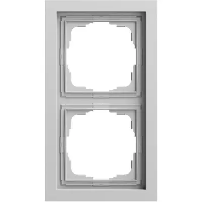 Gira afdekraam 2-voudig F200 vlak grijs mat (0212765)