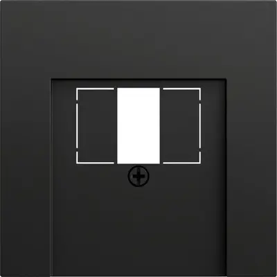Gira centraalplaat voor USB-voeding PD Systeem 70 zwart mat (037674)