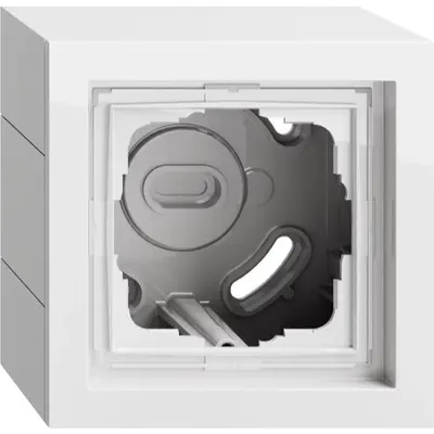 Gira opbouwbak 1-voudig F200 wit glans (106170)