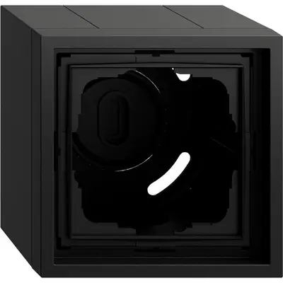 Gira opbouwbak 1-voudig F300 zwart mat (106184)