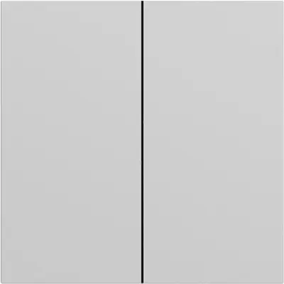 Gira schakelwip 2-voudig Systeem 70 grijs mat (329576)