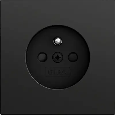 Gira wandcontactdoos penaarde Belgie verhoogde aanraakbeveiliging Systeem 70 zwart mat (448574)