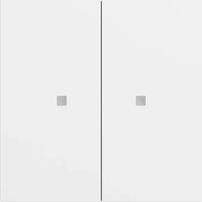 Gira KNX RF bedieningselement-opzetstuk 2-voudig Systeem 70 wit mat (510772)