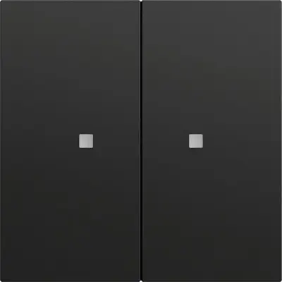 Gira KNX RF bedieningselement-opzetstuk 2-voudig Systeem 70 zwart mat (510774)