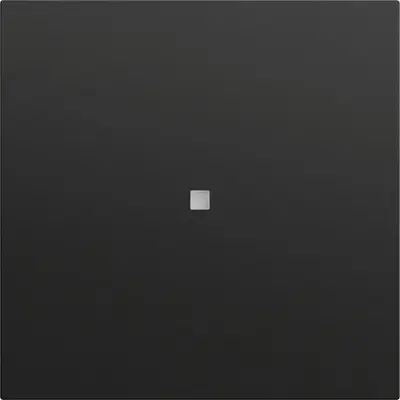 Gira drukcontact met wip 1-voudig voor Gira One en KNX Systeem 70 zwart mat (517174)