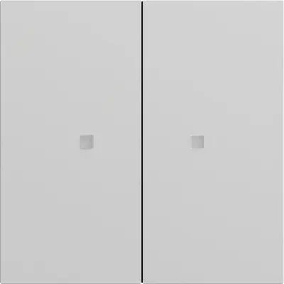 Gira drukcontact met 2-voudige wip voor Gira One en KNX Systeem 70 grijs mat (517376)