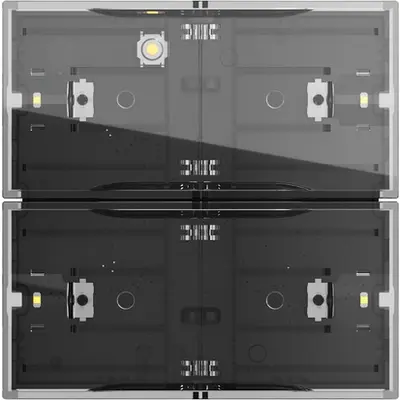 Gira Tastsensor 4.70 Standard 2-voudig voor KNX System 70 met inbedrijfstellingswip (531200)