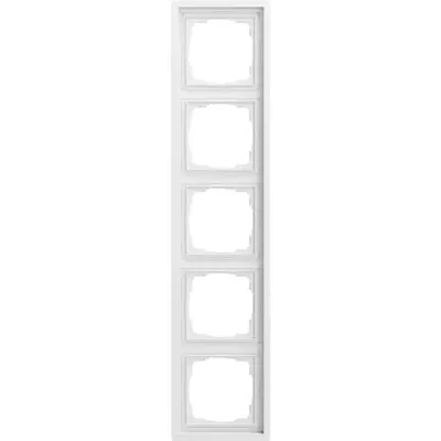 Gira afdekraam 5-voudig F100 wit mat (0215172)