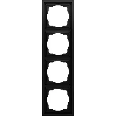 Gira afdekraam 4-voudig F300 zwart mat (021484)