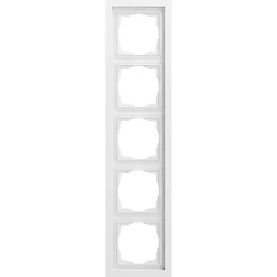 Gira afdekraam 5-voudig F200 wit mat (021572)