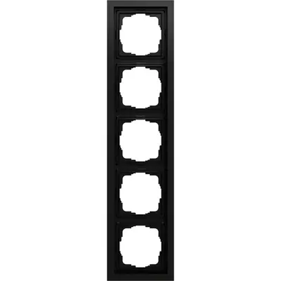 Gira afdekraam 5-voudig F200 zwart mat (021574)
