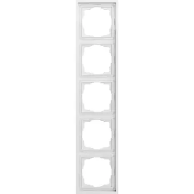 Gira afdekraam 5-voudig F300 wit glans (021580)