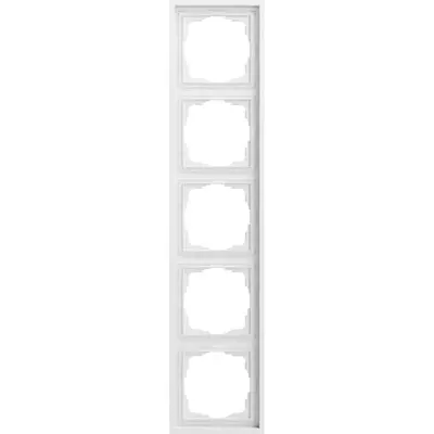 Gira afdekraam 5-voudig F300 wit mat (021582)
