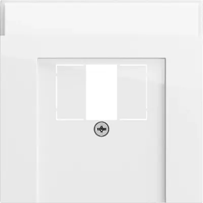 Gira centraalplaat USB met tekstkader Systeem 70 wit glans (087670)
