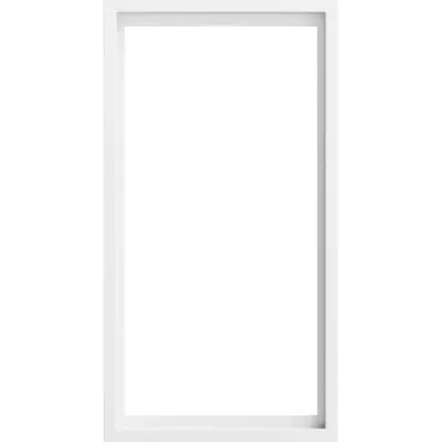 Gira afdekraam 2-voudig zonder middenstijl F300 wit mat (100282)