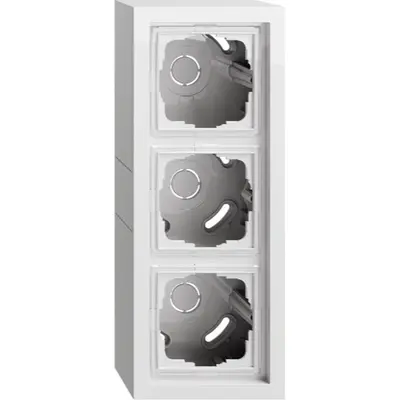 Gira opbouwbak 3-voudig F200 wit glans (106370)