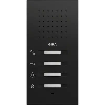 Gira huisstation audio opbouw Systeem 70 zwart mat (125074)