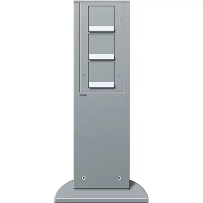 Gira e-zuil 3x wcd/ra sp 491mm alu (134126)