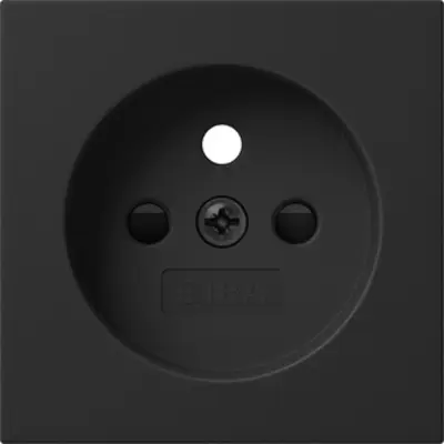 Gira centraalplaat voor wandcontactdoos met penaarde Belgie Systeem 55 zwart mat (4945005)