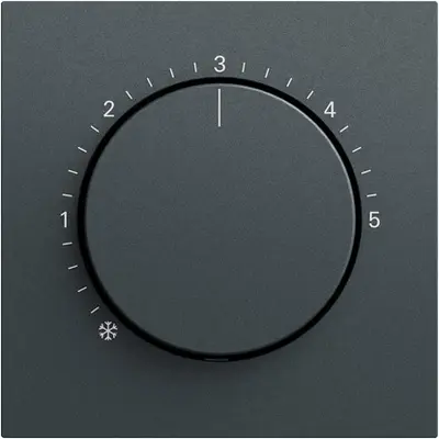 Gira knop ruimtetemperatuurregelaar Systeem 70 antraciet mat (270673)