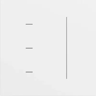 Gira touch dimmerknop Systeem 3000 tastdimmer Systeem 70 wit mat (536572)