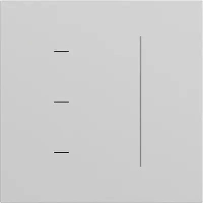 Gira touch dimmerknop Systeem 3000 tastdimmer Systeem 70 grijs mat (536576)