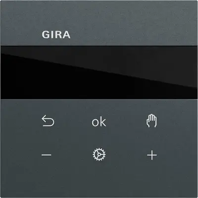 Gira Systeem 3000 thermostaatknop Bluetooth Systeem 70 antraciet mat (539473)