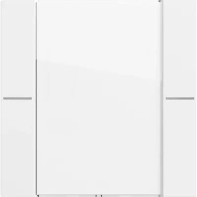 Gira wippenset 1-voudig met tekstkader voor tastsensor 4.70 wit glans (577170)