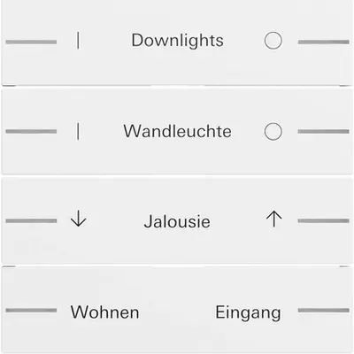 Gira wip voor wippenset 4-voudig individueel voor tastsensor 4.70 wit mat (862472)