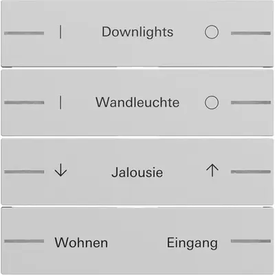 Gira wip voor wippenset 4-voudig individueel voor tastsensor 4.70 grijs mat (862476)