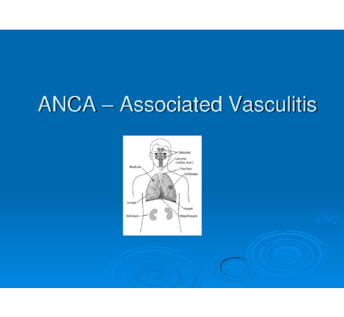 ANCA  Anti-neurofielen cytoplasma anistoffen