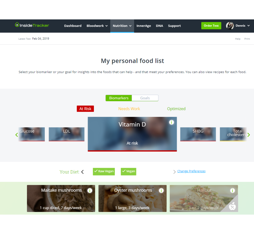 InsideTracker Ultimate Basis  (bloedtest only)