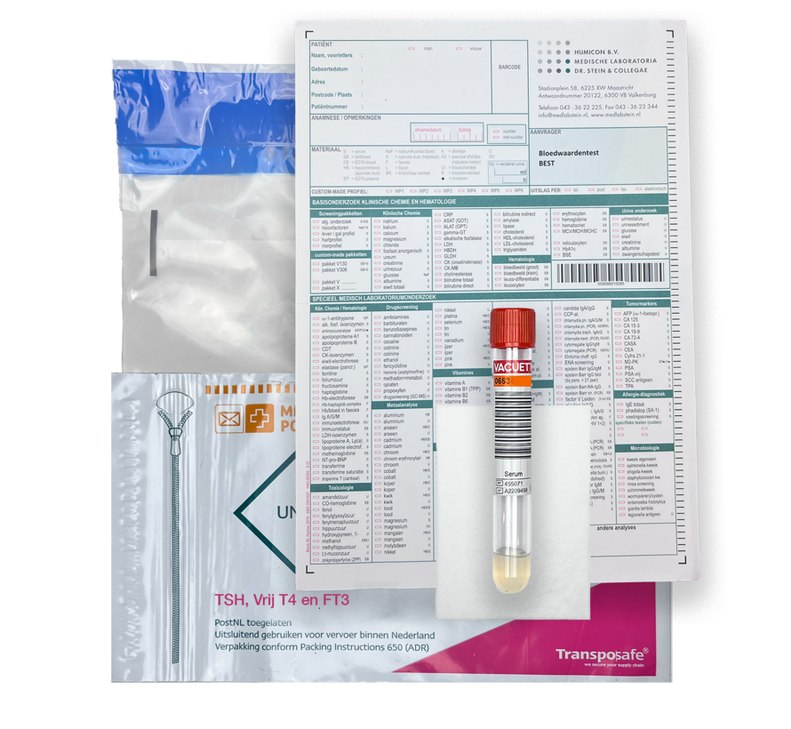 Schildklier (TSH, Vrij T4 en FT3)