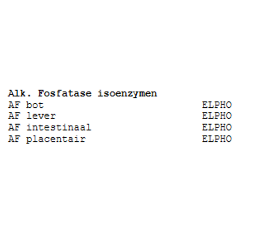 Alkalische fosfatase iso-enzymen