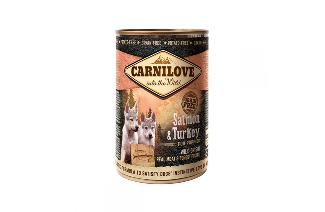 Carnilove blikvoeding Puppy Zalm & Kalkoen 400gr