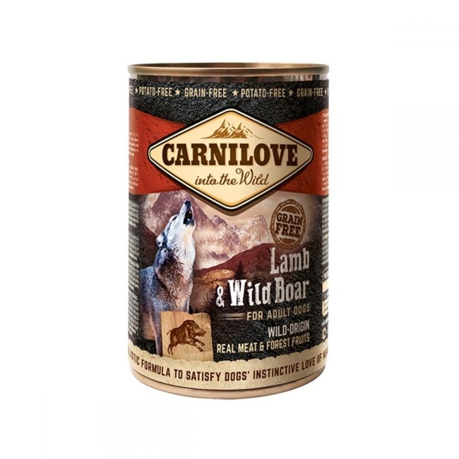 Carnilove blikvoeding Lam & Wild Zwijn 6 x 400g
