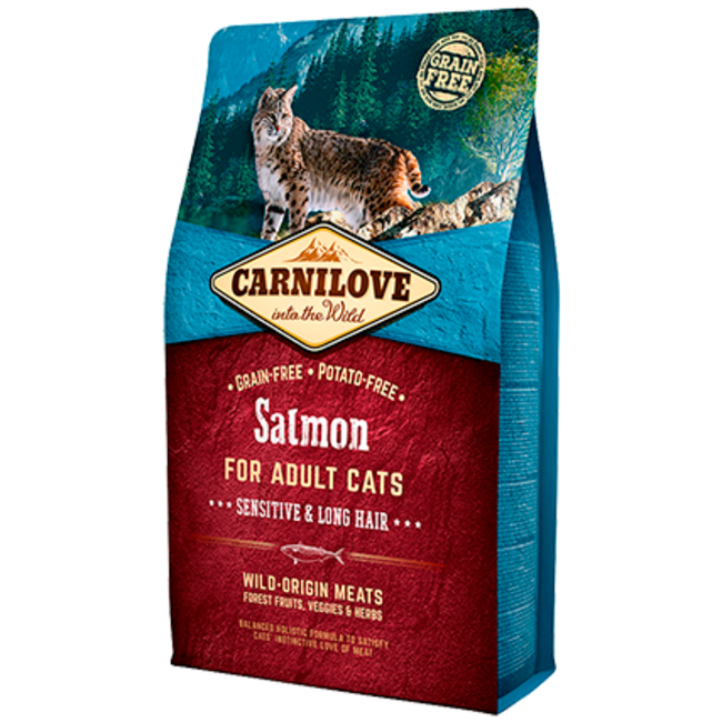 Carnilove Salmon Sensitive & Long hair 2 kg