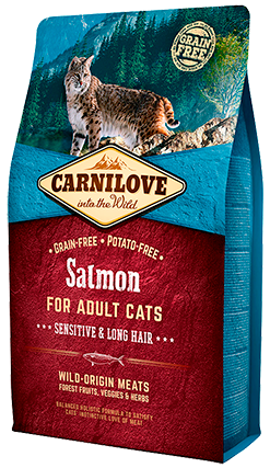 Carnilove Salmon Sensitive & Long hair 2 kg