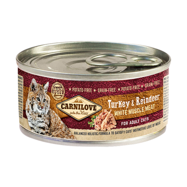 Carnilove Blikvoeding Turkey & Reindeer 12 x 100 gr